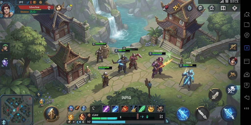 Screenshot gameplay API77 yang menampilkan aksi pertempuran seru.