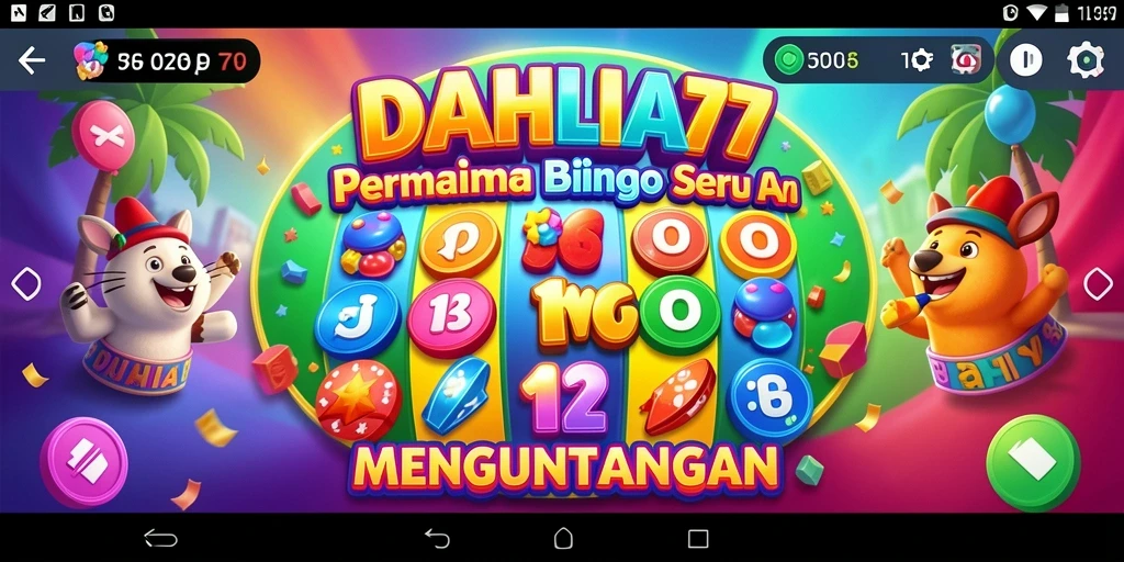 Tampilan gameplay seru dari DAHLIA77 saat bermain Bingo.
