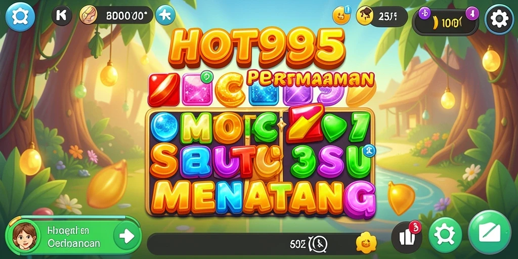 Tampilan gameplay HOT985 yang penuh warna dan menarik.
