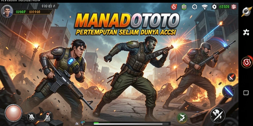 Screenshot dari gameplay seru MANADOTOTO dengan aksi bertarung yang mendebarkan.