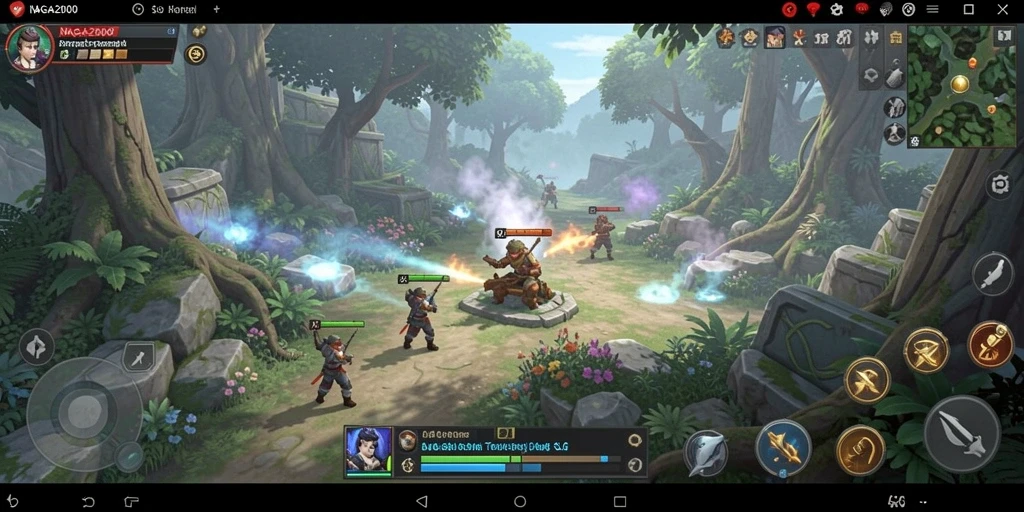 Tampilan gameplay seru dan strategis di NAGA2000.