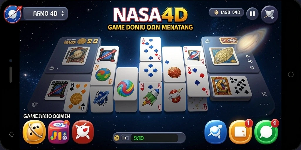 Tampilan gameplay seru dalam aplikasi NASA4D yang penuh tantangan.