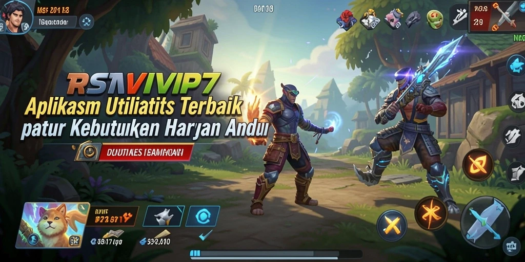 Tampilan utama RSNVIP7 dengan berbagai fungsi utilitas yang menarik.