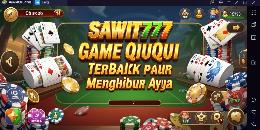 Tampilan menarik SAWIT777 saat bermain QiuQiu secara online.