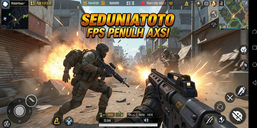 Screenshot menunjukkan aksi pertempuran mendebarkan di SEDUNIATOTO.