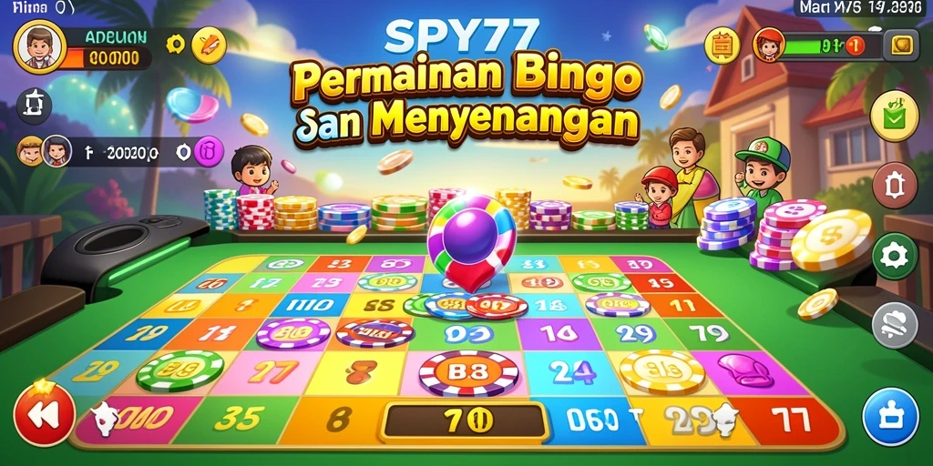 Tampilan gameplay Bingo yang menarik dan interaktif di SPY77.