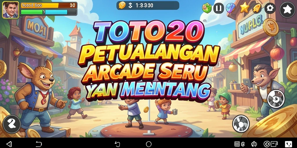 Tampilan gameplay seru dari TOTO20 dengan karakter unik dan rintangan menarik.