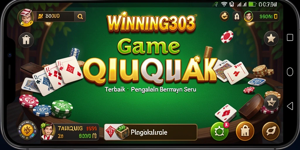 Tampilan gameplay QiuQiu WINNING303 yang seru dan menantang.