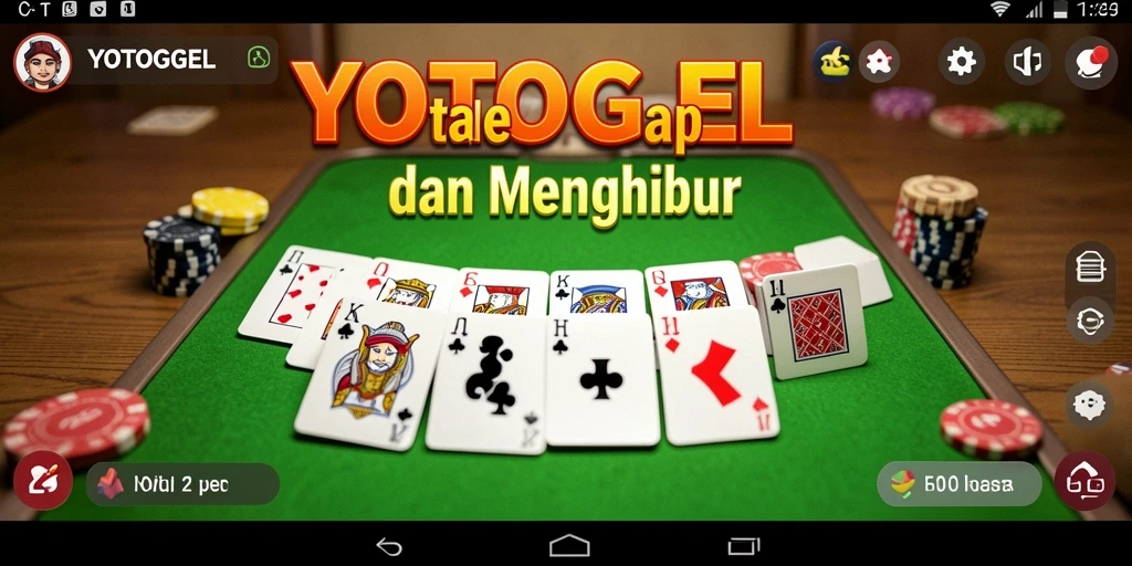 Screenshot YOTOGEL menampilkan momen seru permainan Gaple.